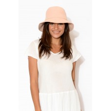 Rosie Pink Linen Bucket Hat